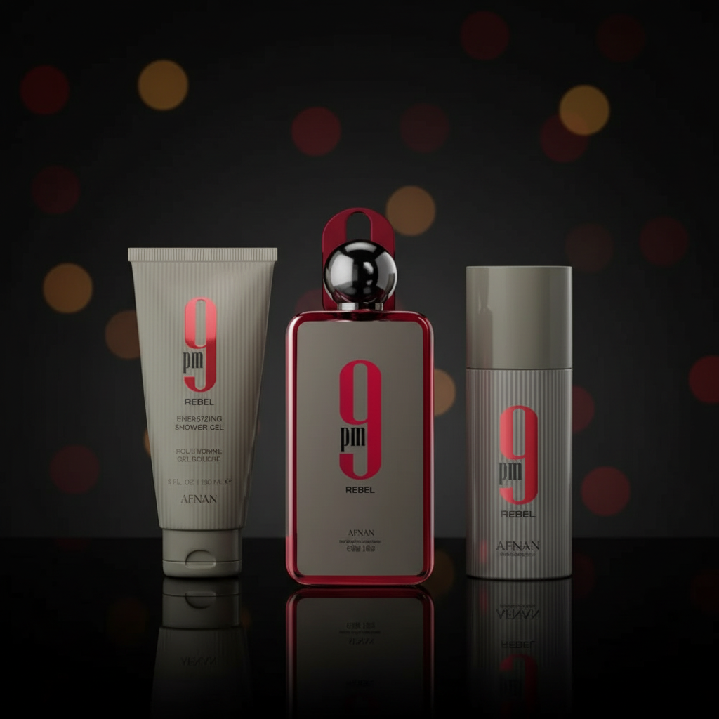 Afan 9pm Rebel EDP 100ml set 3 pzs Hombre