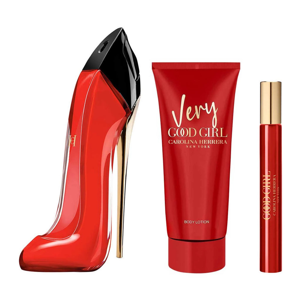 Carolina Herrera Good Girl Very Estuche 3 Piezas Dama EDP 80ml + Locion Corporal 100ml + Miniatura 10ml Navidad