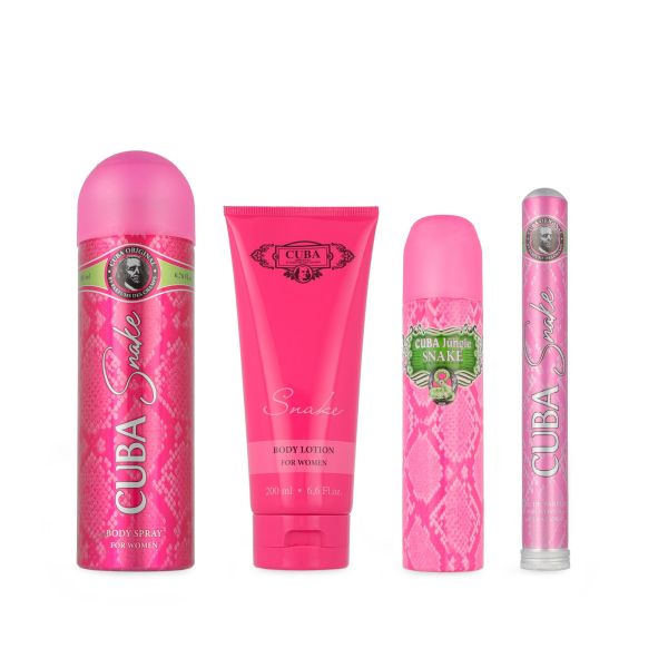 Cuba Jungle Snake Set 4 pzs EDP 100ml mujer