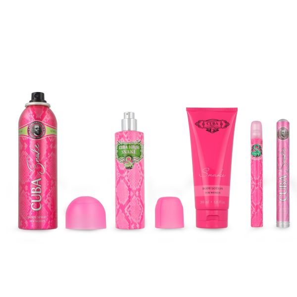 Cuba Jungle Snake Set 4 pzs EDP 100ml mujer