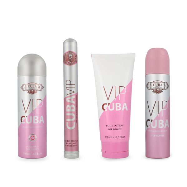 Cuba VIP Women Set 4 pzs EDP Mujer