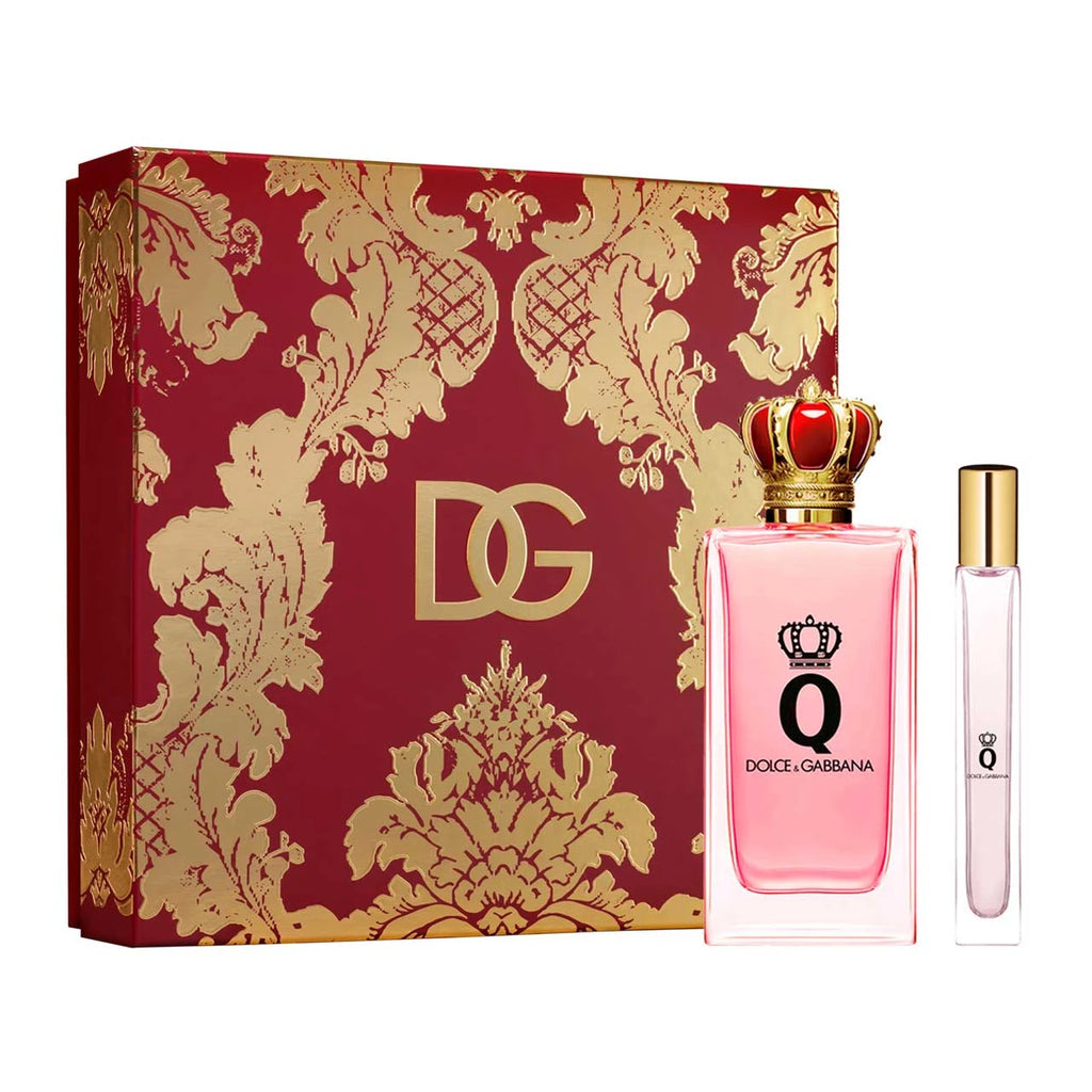 Dolce & Gabbana Queen Estuche 2 Piezas Dama EDP 100ml + Miniatura 10ml (Navidad)