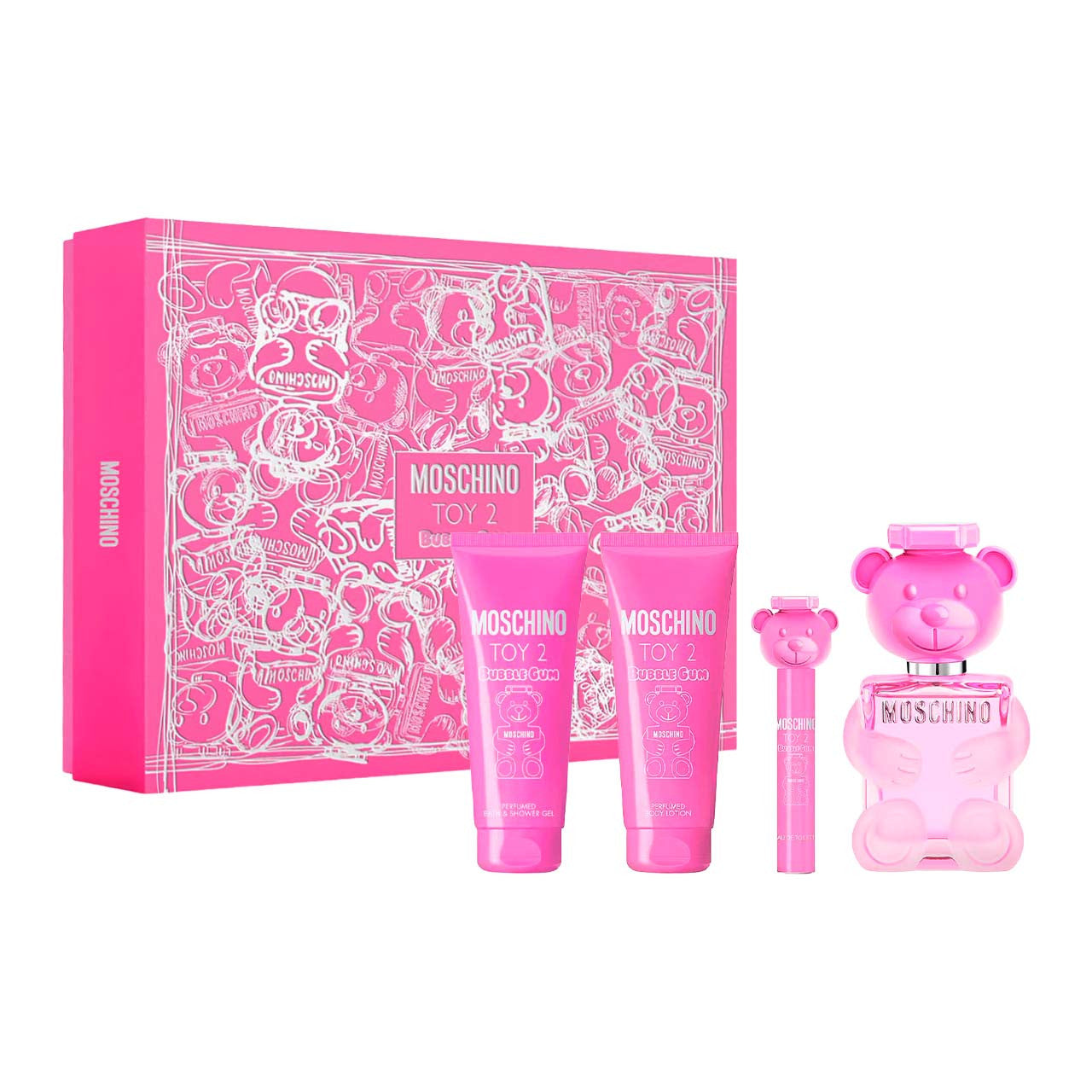Moschino Toy 2 Bubble Gum Set 4 Piezas EDT 100ml Mujer