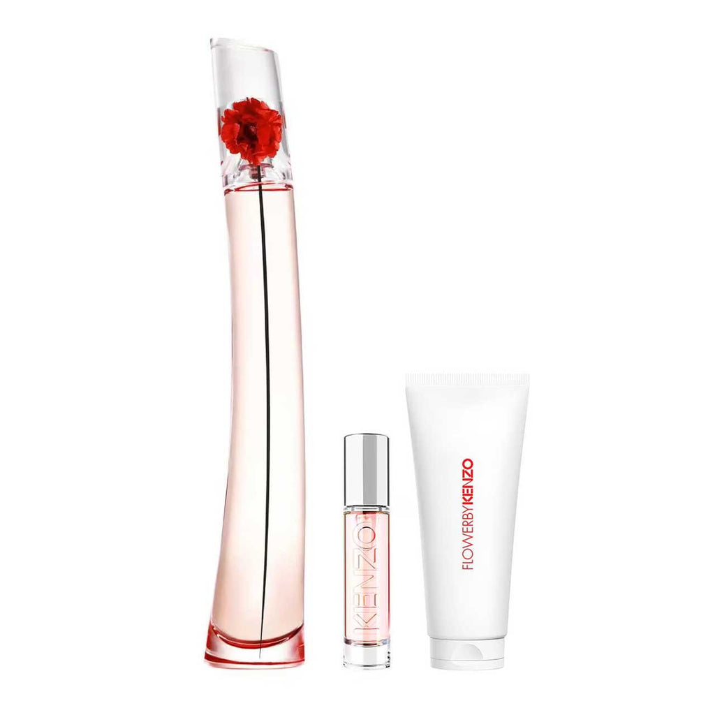 Kenzo Flower By Kenzo L' Absolue set 3 Piezas Dama EDP 100ml + Locion Corporal 75ml + Miniatura 10ml mujer