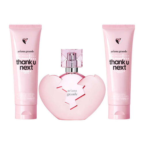 Ariana Grande Thank U Next Estuche 3 Piezas Dama EDP 100ml + Locion Corporal 100ml + Gel de Ducha 100ml