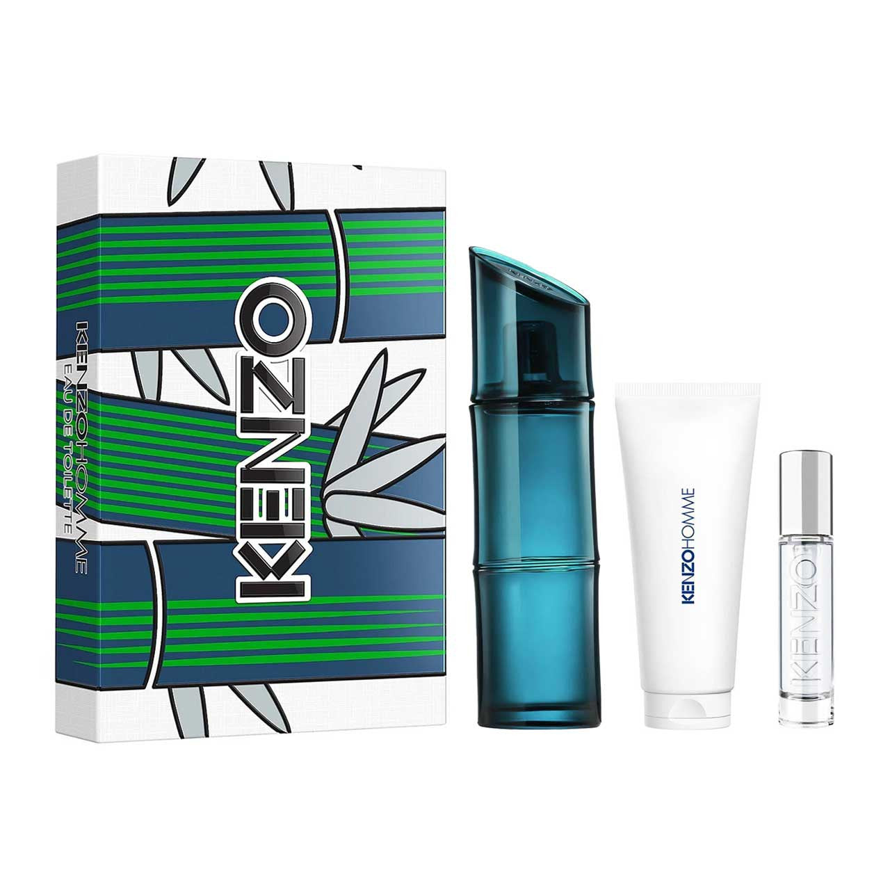 Kenzo Pour Homme SET 3 Piezas Hombre EDT 110ml + Miniatura 10ml + Gel de Ducha 75ml