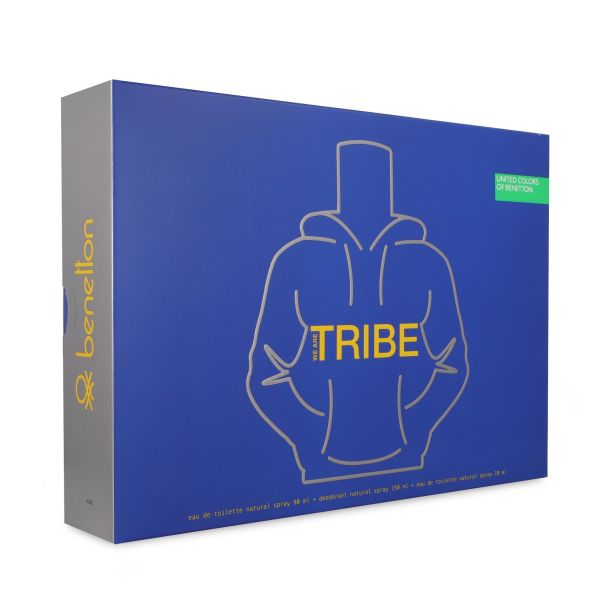 Benetton We Are Tribe 90ml EDT set 3 piezas Hombre