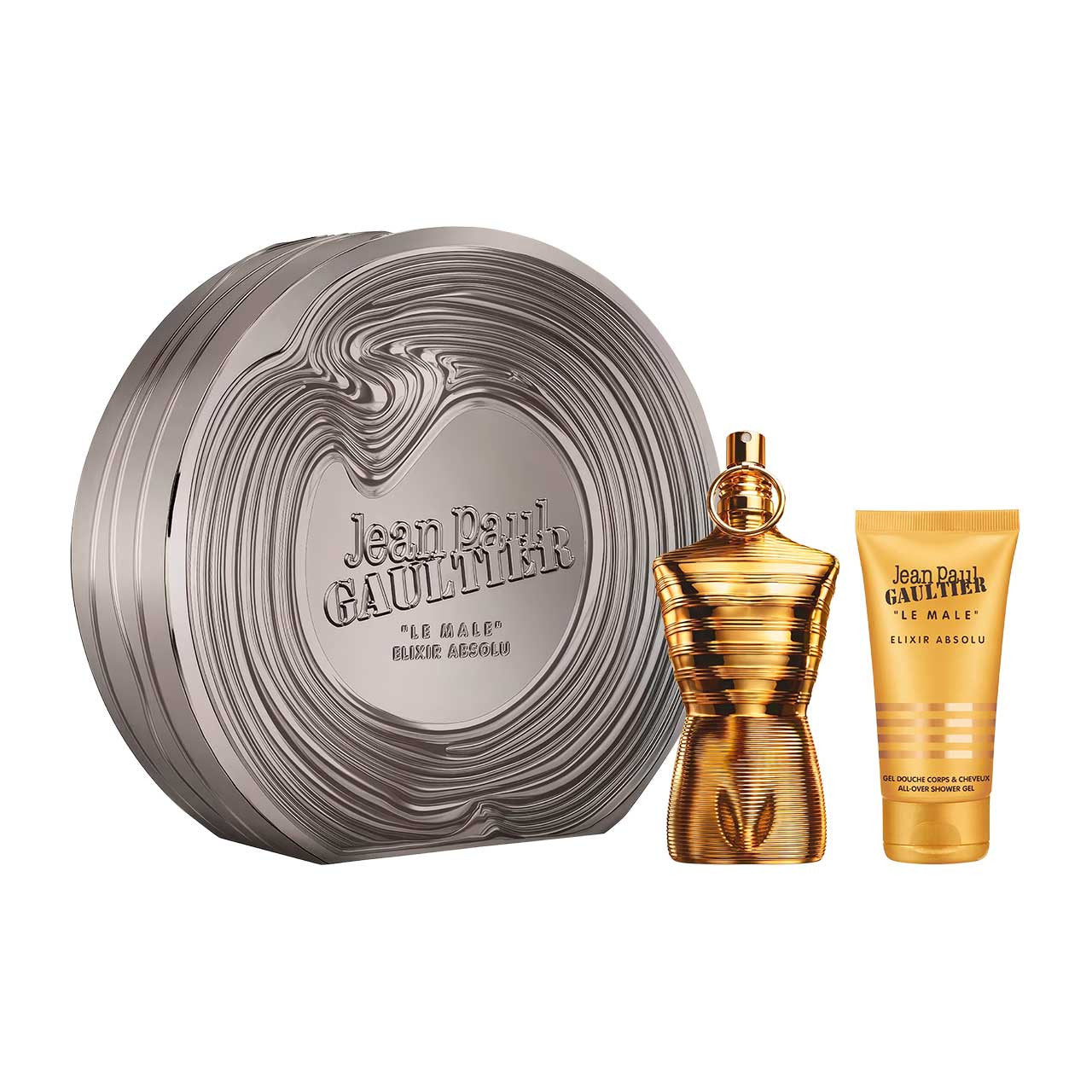 Jean Paul Gaultier Le Male Elixir Absolu Metal Set 2 Piezas Caballero Parfum 125ml + Gel de Ducha 75ml hombre