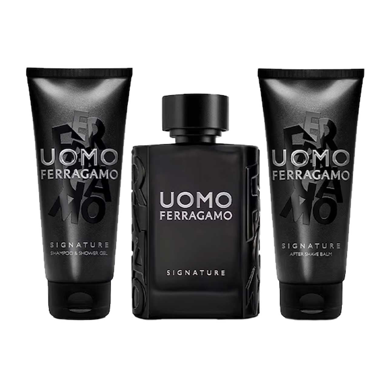 Salvatore Ferragamo Uomo Signature Estuche 3 Piezas Caballero EDP 100ml + Crema de Afeitar 100ml + Gel de Ducha 100ml
