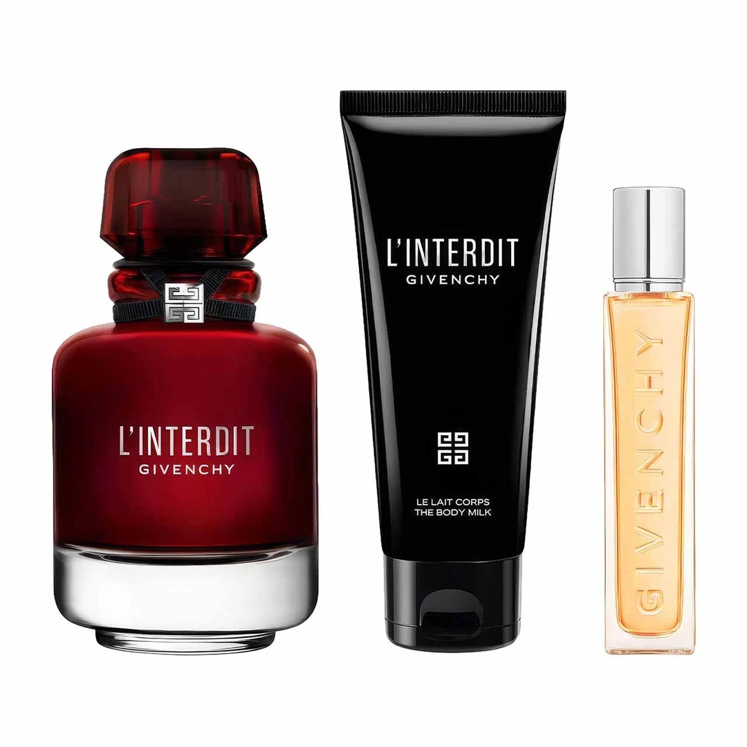 Givenchy L'Interdit Rouge Estuche 3 Piezas Dama EDP 80ml + Loción Hidratante 75ml + Miniatura 12.5ml