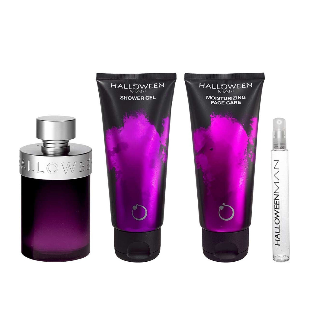 Jesus del Pozo Halloween Man SET 4 Piezas Hombre EDT 125ml + Shower Gel 100ml + Hidratante Facial 100ml + Miniatura 10ml