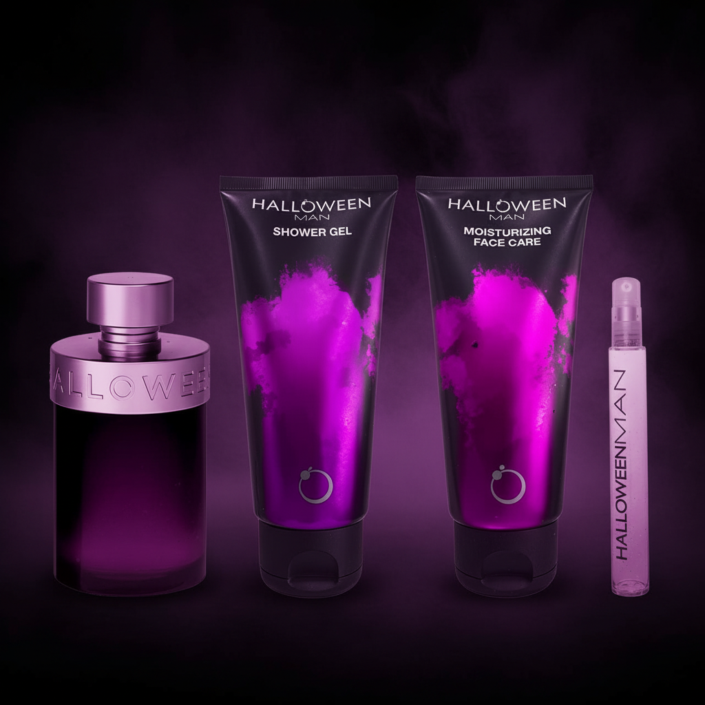Jesus del Pozo Halloween Man SET 4 Piezas Hombre EDT 125ml + Shower Gel 100ml + Hidratante Facial 100ml + Miniatura 10ml