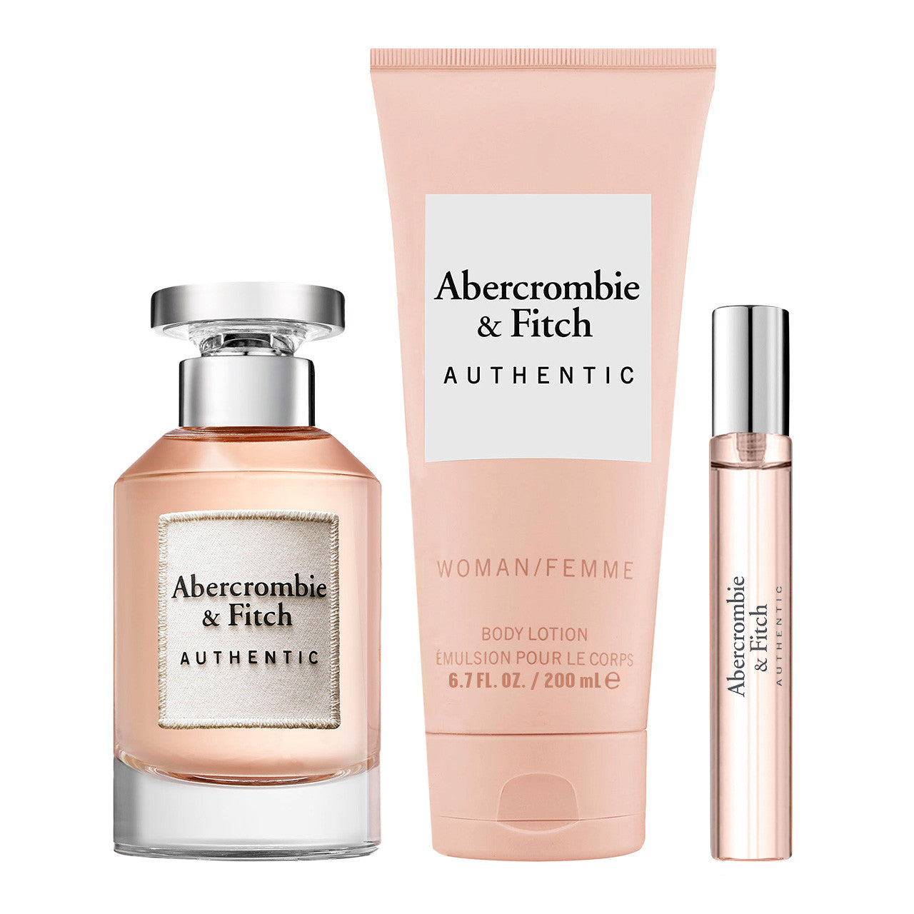 Abercrombie & Fitch
A&F Authentic SET 3 Piezas Dama EDP 100ml + Crema Corporal 200ml + Miniatura 15ml
