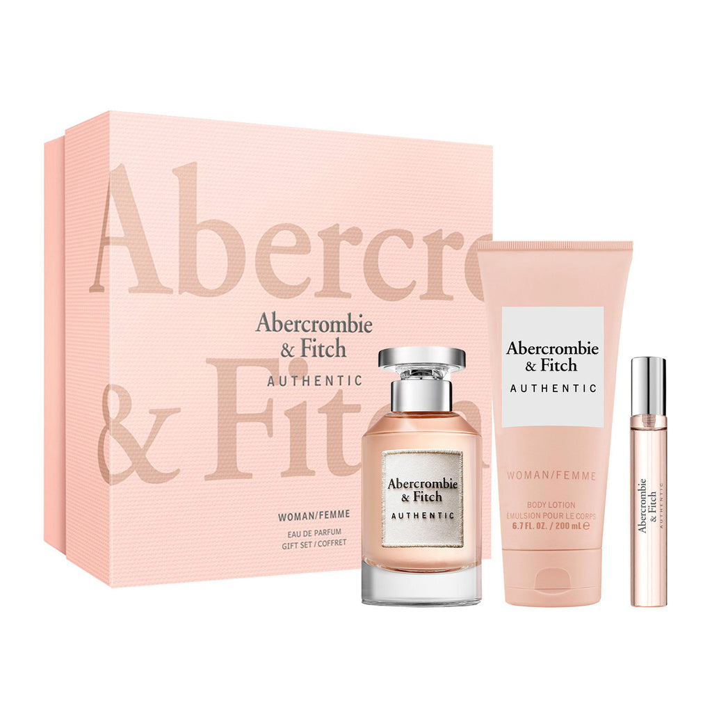 Abercrombie & Fitch
A&F Authentic SET 3 Piezas Dama EDP 100ml + Crema Corporal 200ml + Miniatura 15ml