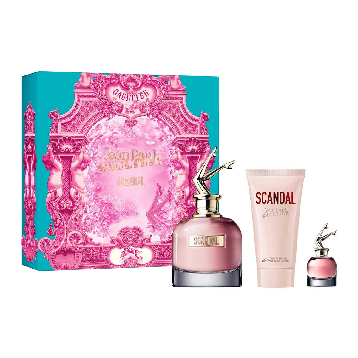 Jean Paul Gaultier Scandal Estuche 3 Piezas Dama EDP 80ml + Locion Corporal 75ml + Miniatura 6ml