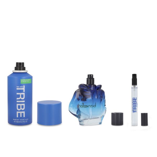 Benetton We Are Tribe 90ml EDT set 3 piezas Hombre