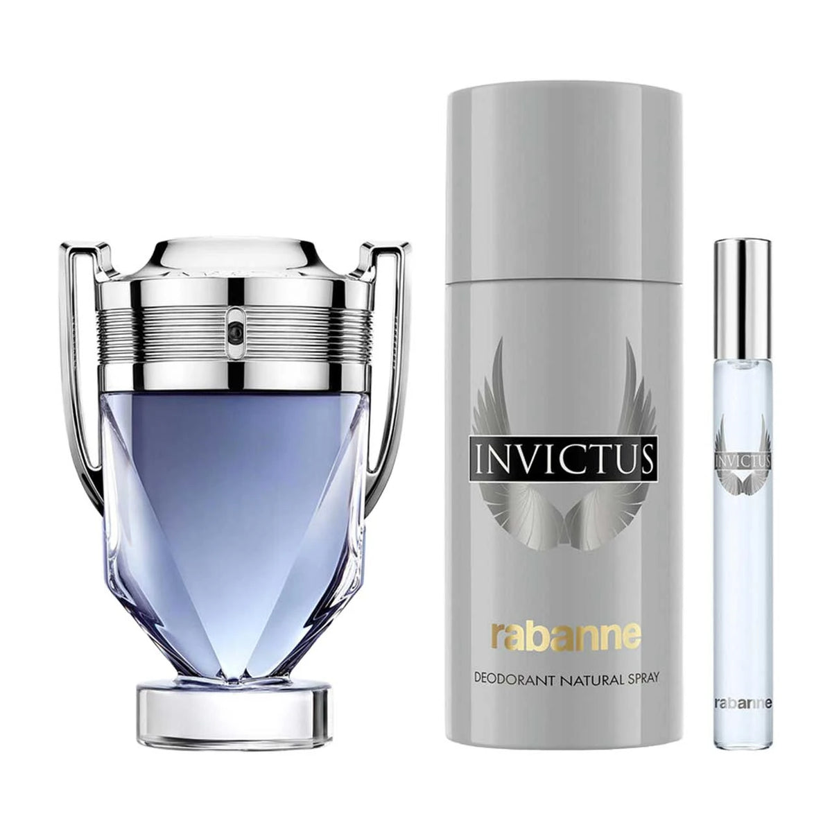Paco Rabbane Invictus Estuche 3 Piezas Caballero EDT 100ml + Desodorante 150ml + Miniatura 10ml
