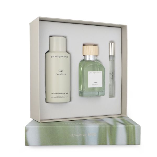 Adolfo Dominguez 1993 Agua Fresca 120ml EDT SET 3 pzs Hombre