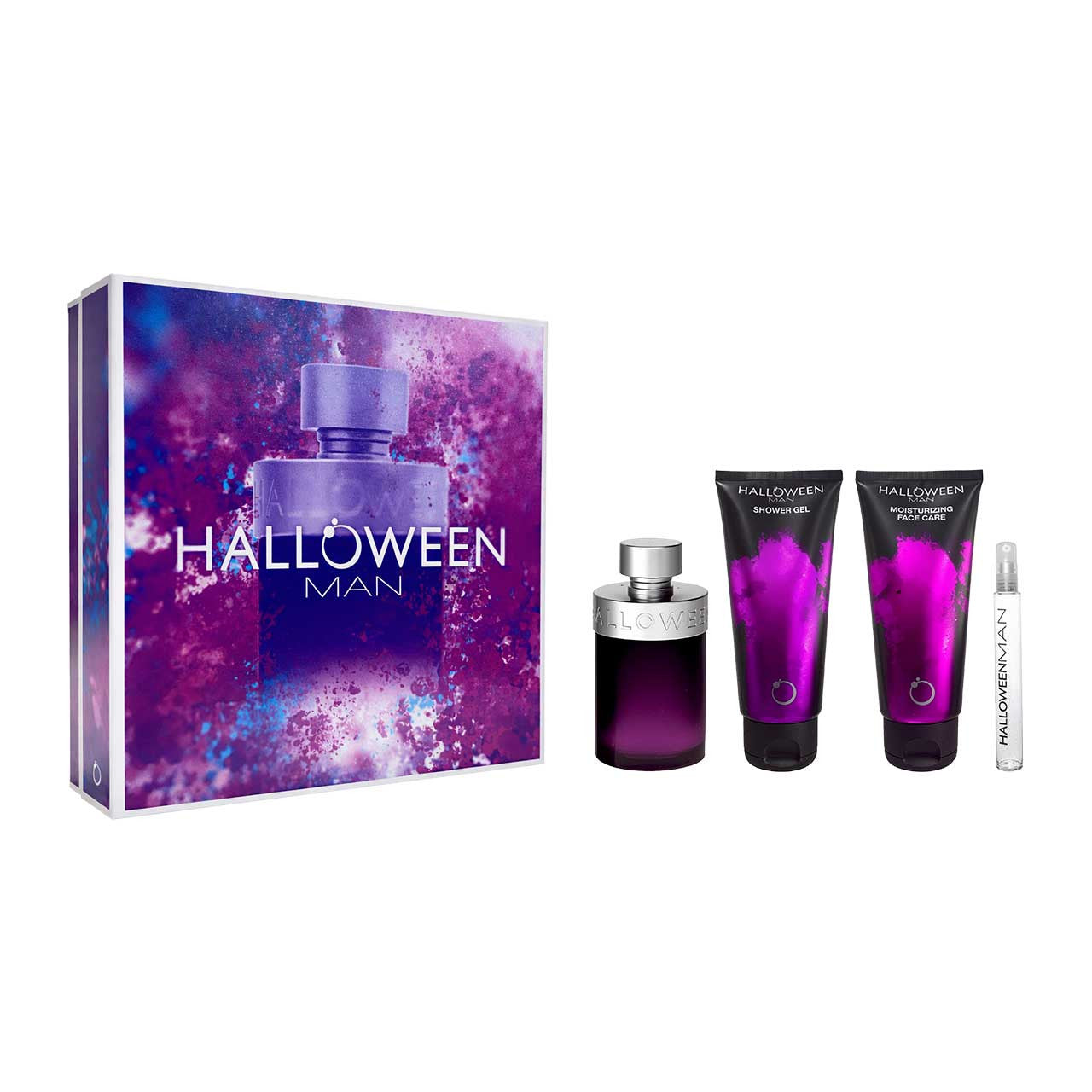 Jesus del Pozo Halloween Man SET 4 Piezas Hombre EDT 125ml + Shower Gel 100ml + Hidratante Facial 100ml + Miniatura 10ml