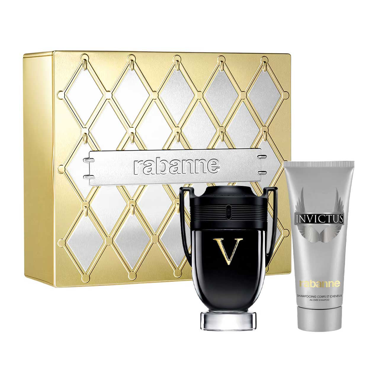 Rabanne
Invictus Victory Metal SET 2 Piezas Hombre EDP 100ml + Shampoo 100ml