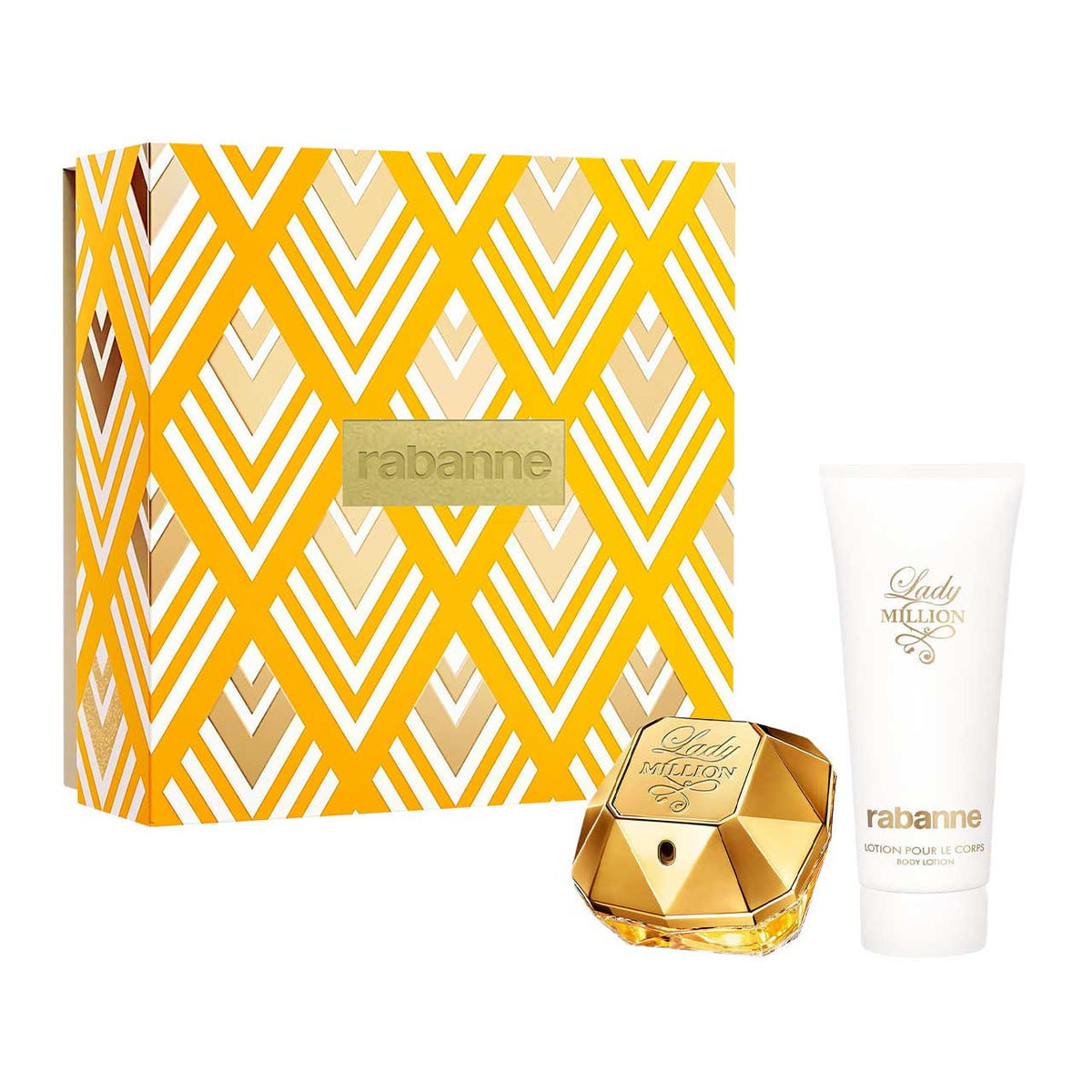 Paco Rabanne Lady Million set 2 Piezas Dama EDP 80ml + Locion Corporal 100ml mujer