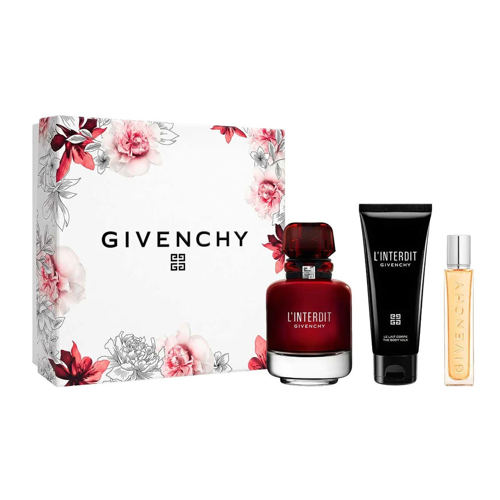 Givenchy L'Interdit Rouge Estuche 3 Piezas Dama EDP 80ml + Loción Hidratante 75ml + Miniatura 12.5ml